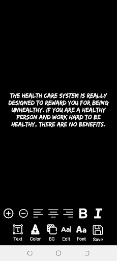 Health Quotes App Screen 3