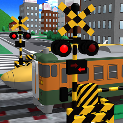 Railroad Crossing Train SIM Logo