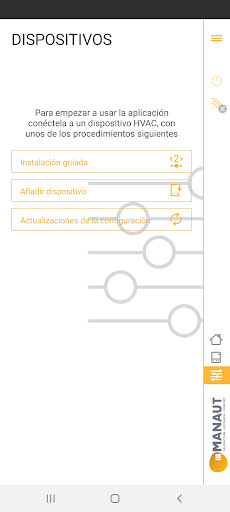 Android application MANAUT Home screenshort