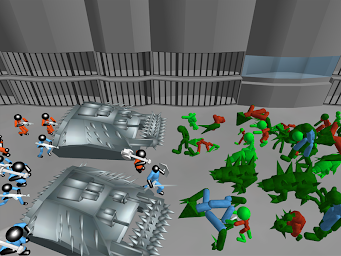 Stickman Prison Battle Simulator: Zombies