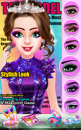 Fashion Show Game: Makeup Game Screen 3
