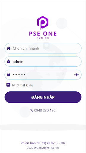 Android application PSE for HR screenshort