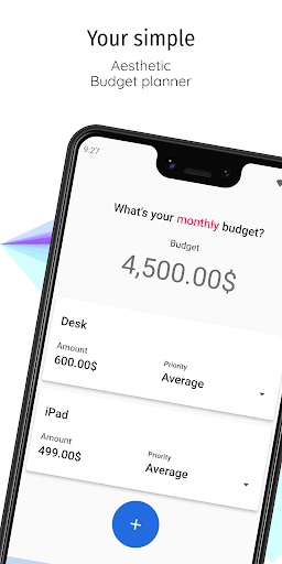 Android application Budget me in screenshort