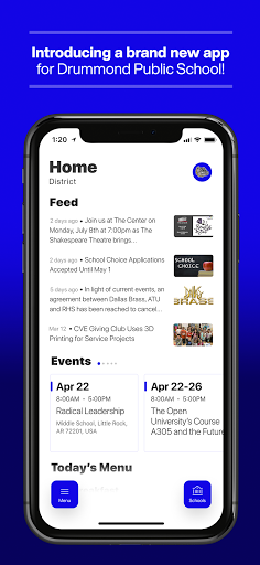 Android application Drummond Bulldogs screenshort