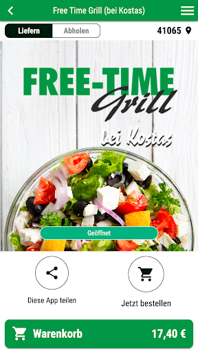 Android application Free Time Grill screenshort
