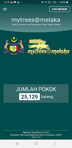 Android application MyTrees@Melaka screenshort