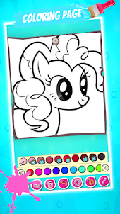 cute toca pony drawing book