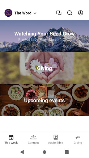 Android application United Hope Ministries screenshort