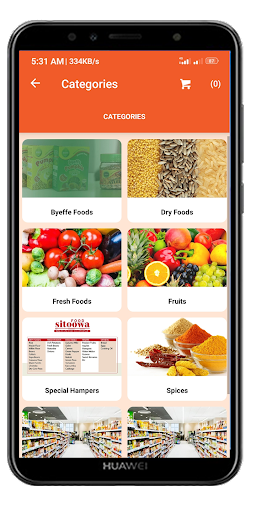 Android application Food Sitoowa screenshort