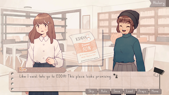EDDA Cafe Visual Novel screenshots apk mod 3
