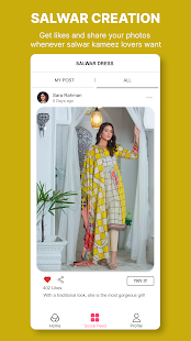 Woman salwar kameez editor Screenshot