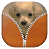 Cute Puppy Zipper Lock Screen icon