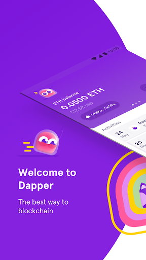 Android application Ethereum Dapper Legacy screenshort