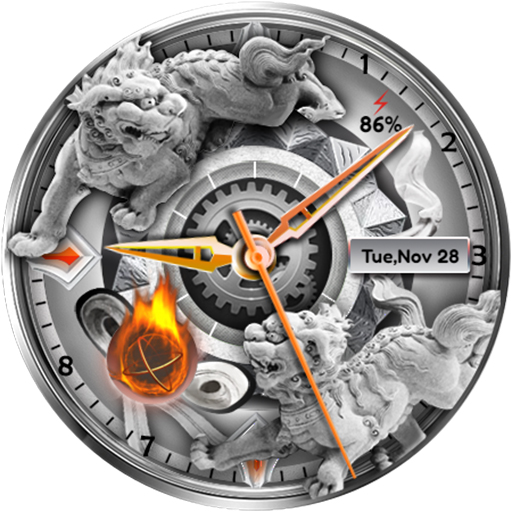 Flame and White logo