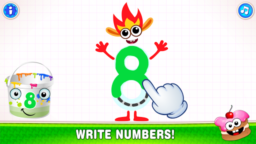 Learning numbers for kids! Writing Counting Games! 2.0.4.1 screenshots 3