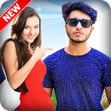 Selfie with girlfriend photo editor icon