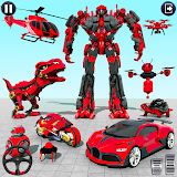 Dino Car Transform Robot Game icon