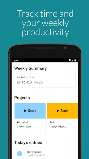 Android application Tie Tracker screenshort
