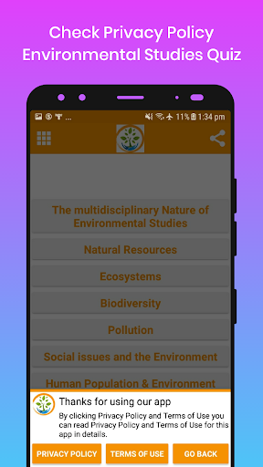 Environmental Studies Quiz