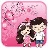 Cute Love 2D Theme icon