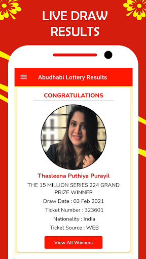 Android application Abu Dhabi Ticket Results screenshort