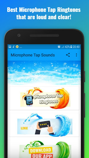 Android application Microphone Tap Sounds screenshort