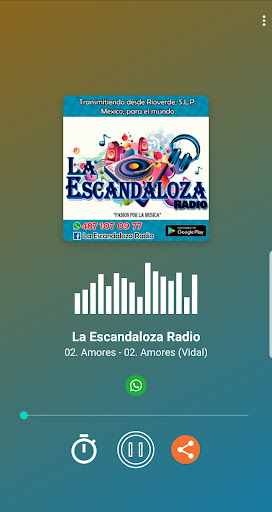 Android application La Escandaloza Radio screenshort