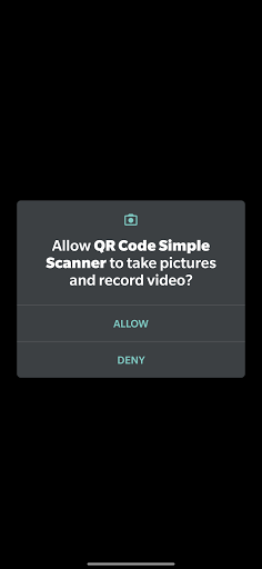 QR Code Simple Scanner Screen 2