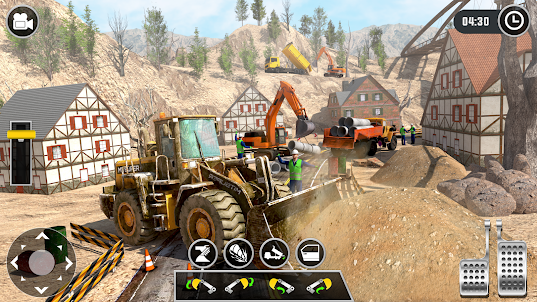 Construction Excavator Game 3D