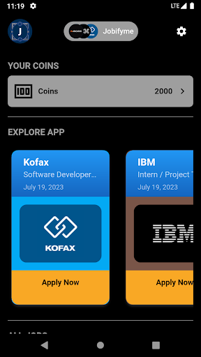 Jobifyme - Internship and Jobs Screen 2