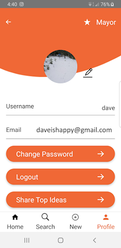 Android application Town Council screenshort