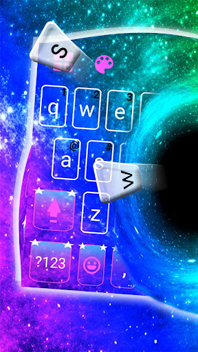 Black Hole Keyboard Theme Screen 2