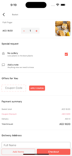 Zapio Menu Screen 2