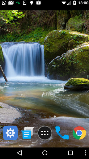 beautiful waterfall wallpaper Screen 2