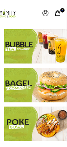 Android application Yumity screenshort
