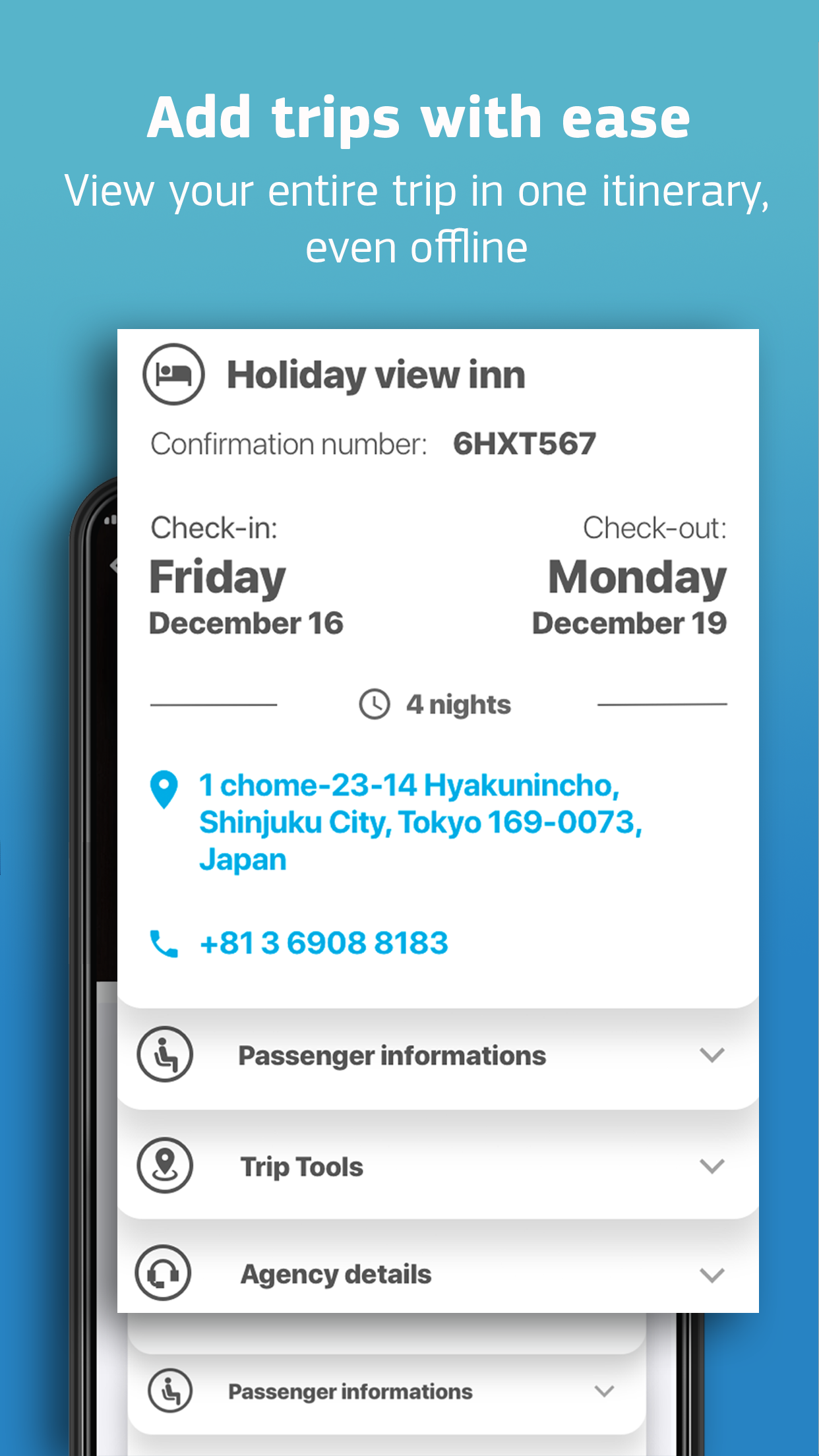 CheckMyTrip Screen 2