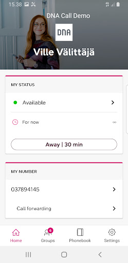 Android application DNA Call screenshort