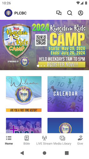 Android application Priest Lake Church screenshort