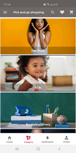 Pick and go shopping Screen 2