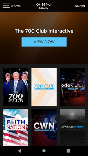 Screenshot of CBN Family