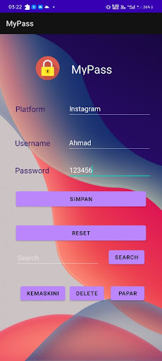 MyPass Screen 3