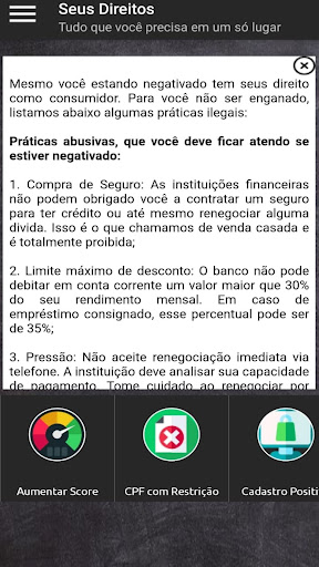 Empréstimo ao Negativado–Guia Screen 3