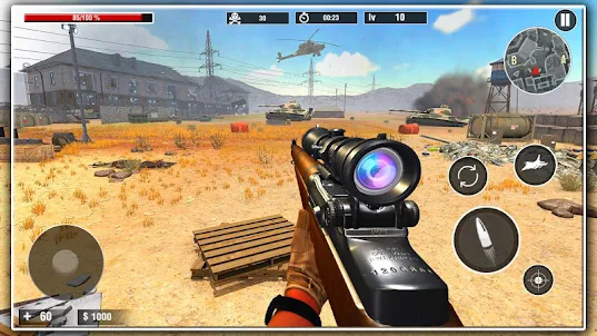Sniper Target: 狙擊槍 小遊戲 戰爭 手槍