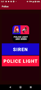 red blue light & siren