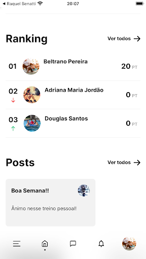 TeamBe Treinos Screen 2