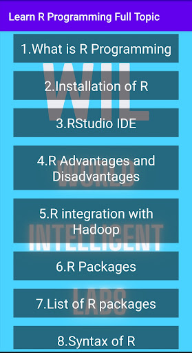 Learn R Programming Full Topic