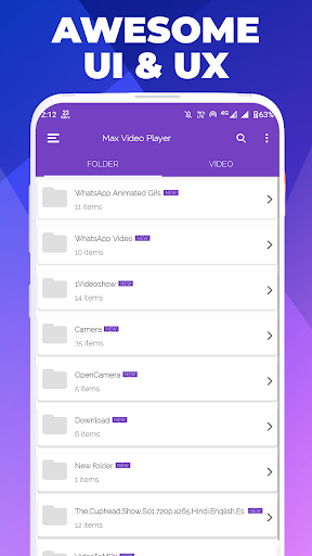 Android application Max Pro Video Player - Full HD screenshort