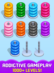 Hoop Sort Stack Puzzle - Color Sort - Stack Sort