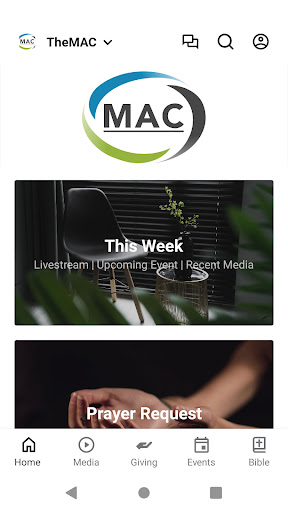 Android application Mansfield Alliance Church screenshort