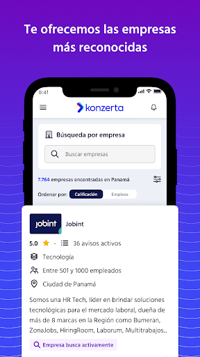 Konzerta: búsqueda de empleo Screenshot 3 - AppWisp.com